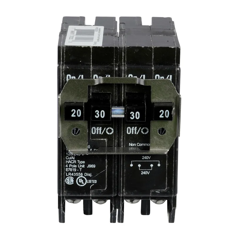 Breaker, 30/50A, 2P, 120/240V, 10 kAIC, Quad, BR Series