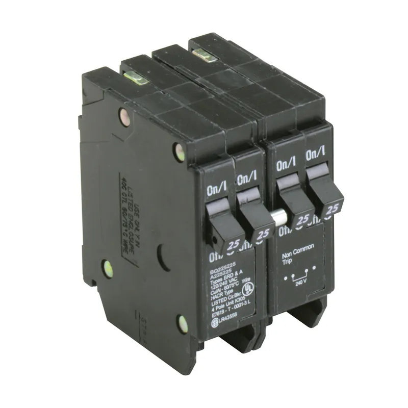 Breaker, 225/25A, 2P, 120/240V, 10 kAIC, CTL Quad, BR Series