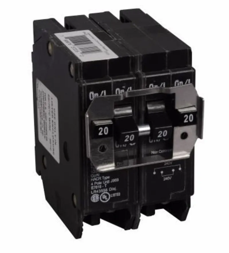 Breaker, 4 x 1P, 30A, 120/240V, 10 kAIC, Non-CTL Quad
