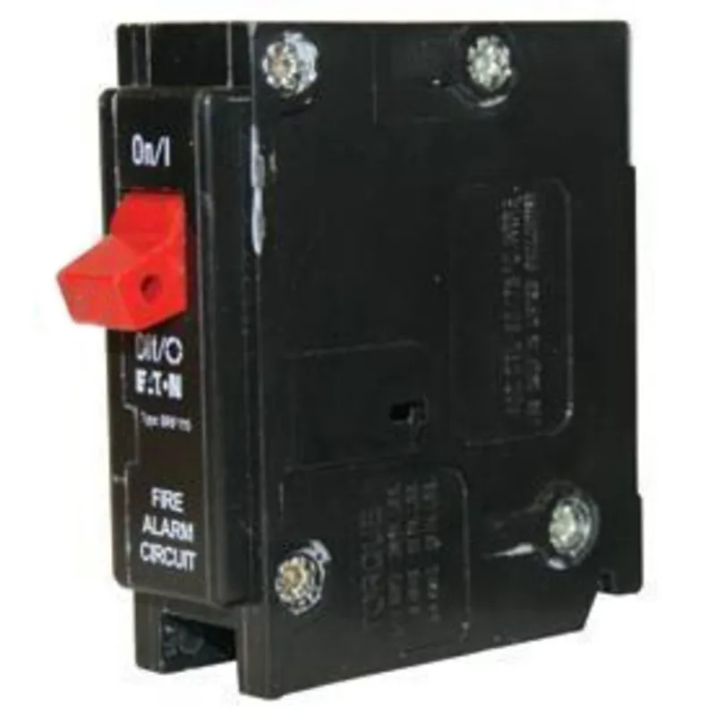 Breaker, 15A, 1P, 120/240V, 10 kAIC, Fire Alarm Switch