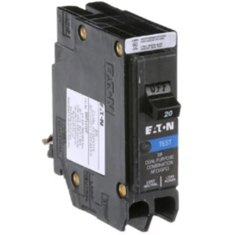 Breaker, 20A, 1P, 120/240V, 10 kAIC, Type BR Combo AFCI/GFCI
