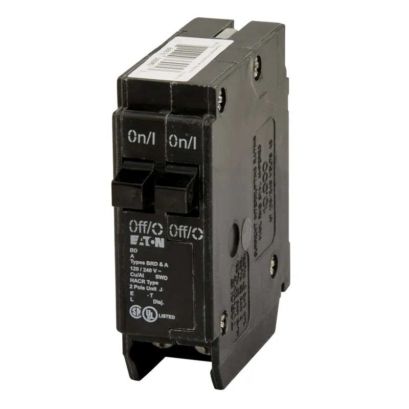 Breaker, Duplex, 20/15A, 1P, 120/240V, 10 kAIC, BD Series