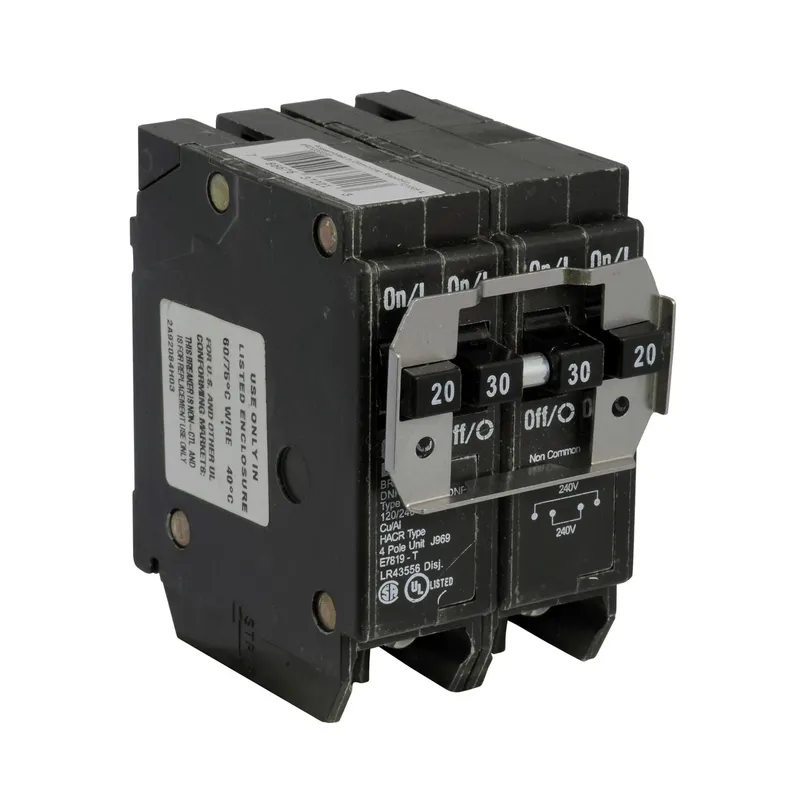 Non-CTL Breaker, 30/50A, 2P, 120/240V, 10 kAIC, CTL Quad, BR Series