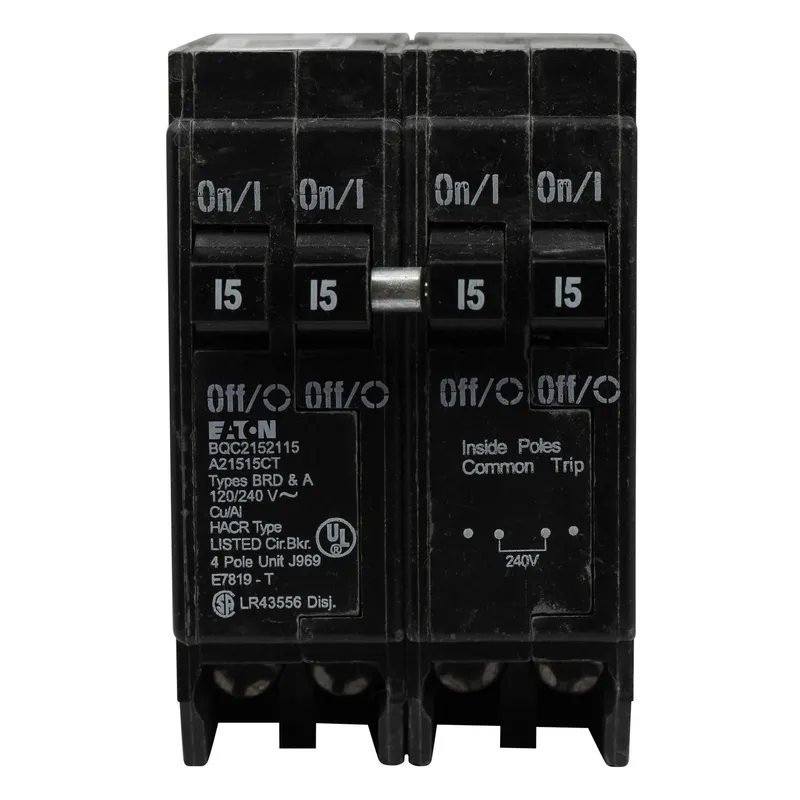 Breaker, 15/30A, 2P, 120/240V, 10 kAIC, CTL Quad, BR Series