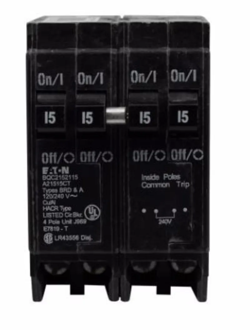 Breaker, 20/20A, 2P, 120/240V, 10 kAIC, CTL Quad, BR Series