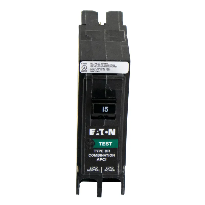 Breaker, 15A, 1P, 120/240V, 10 kAIC, Type BR Combo AFCI