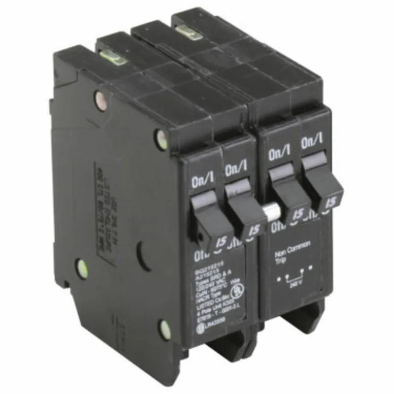 Breaker, 15/15A, 2P, 120/240V, 10 kAIC, CTL Quad, BR Series