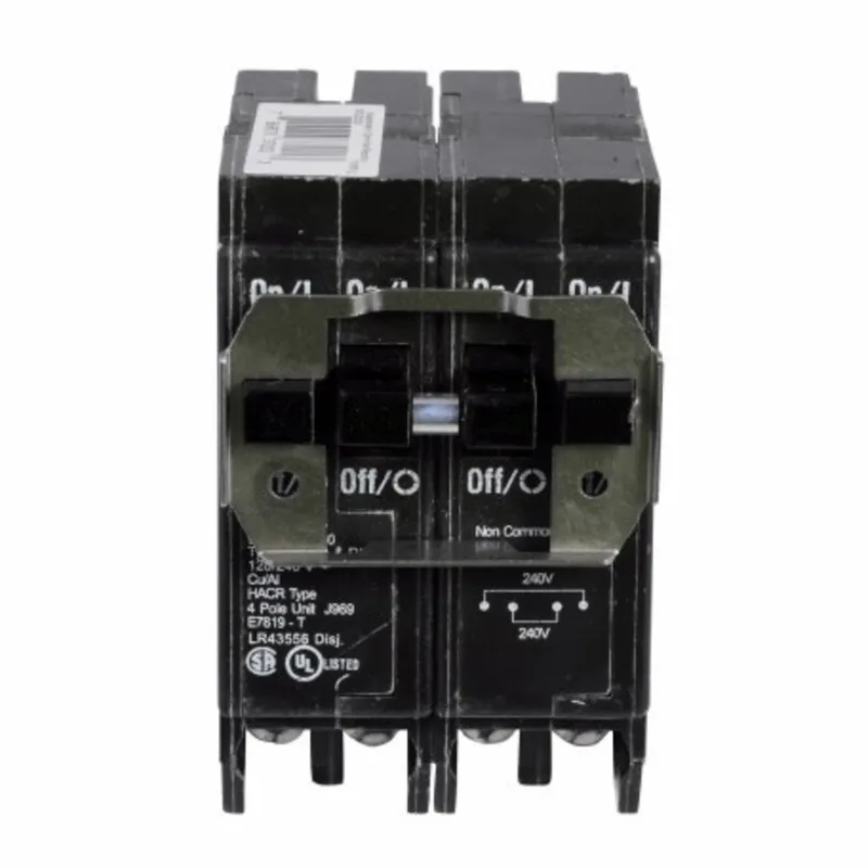 Breaker, 20/40A, 2P, 120/240V, 10 kAIC, Quad, BR Series