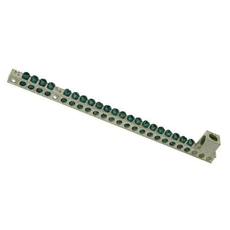 Ground Bar Kit, 21 Circuits, 9.19", Cu/Al, 2/0 AWG Lug