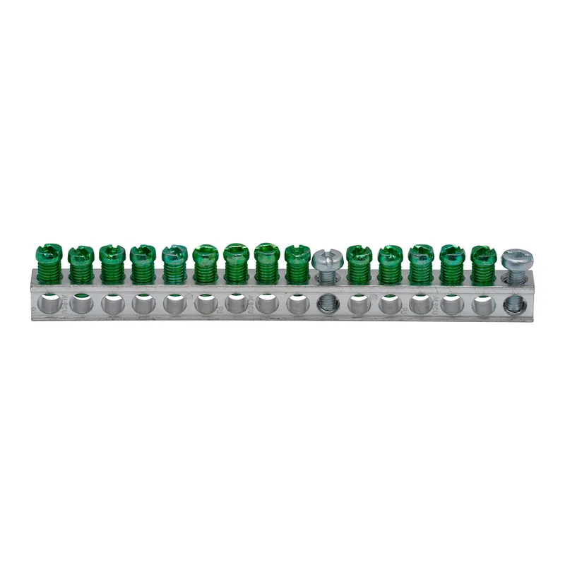 Ground Bar Kit, 14 Circuits, 5.69", Cu/Al