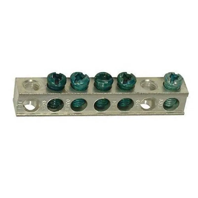 Ground Bar Kit, 5 Circuits, 2.54", Cu/Al