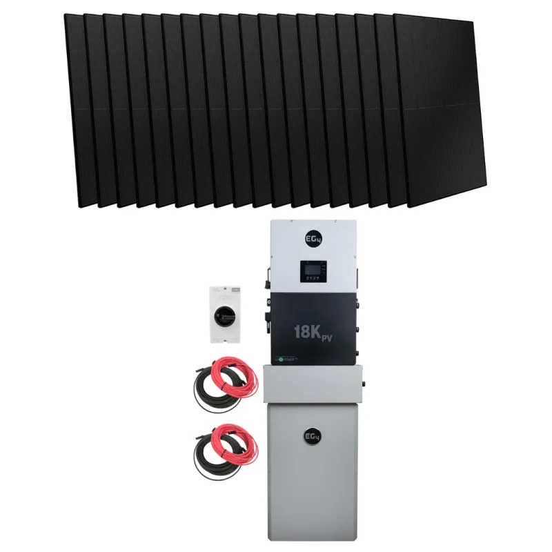 EG4 Whole-Home Weatherproof Power Kit – 18kPV & All Weather WallMount w/ Solar