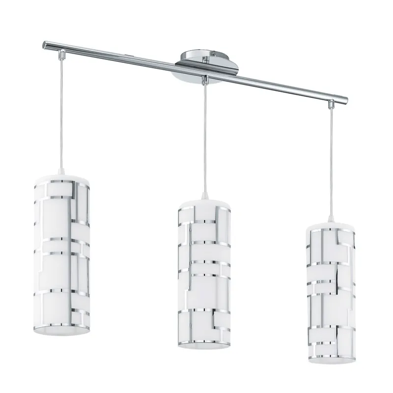Bayman 3 Light 28.15 inch Chrome Island Trestle Light Ceiling Light
