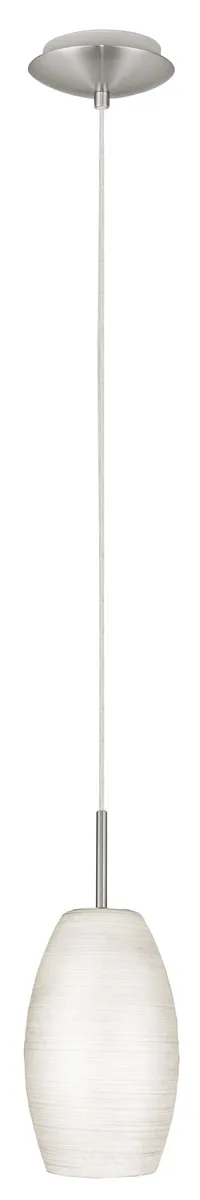 Batista 1 1 Light 4.75 inch Matte Nickel Mini Pendant Ceiling Light