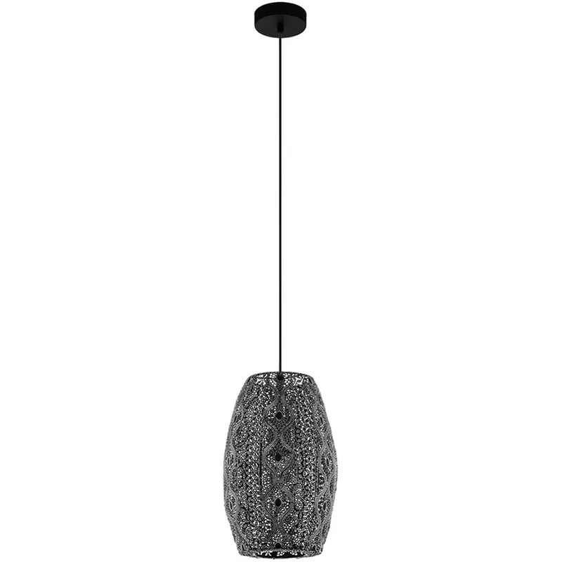 Riyadh 1 Light 8.86 inch Antique Black Pendant Ceiling Light