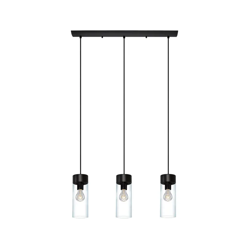 Montey 3 Light 27.95 inch Matte Black Pendant Ceiling Light