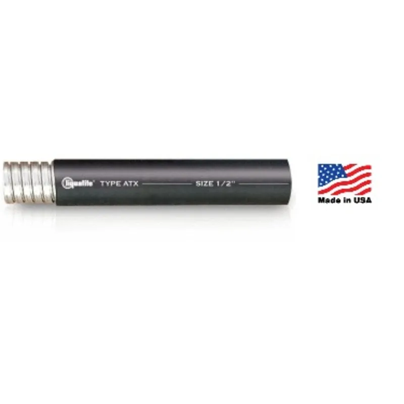 1" Liquidtight Steel Flex, Extreme Temp, Black, 100' Coil