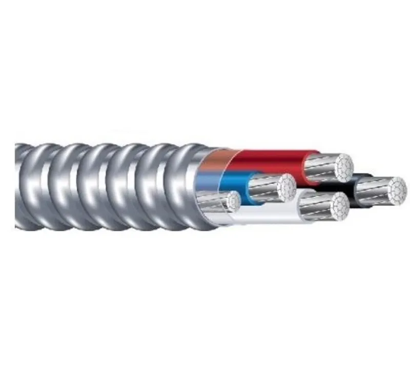 MC Cable, Aluminum Flex, (4) 3/0 Str Alum w/Ground, Cut to Length
