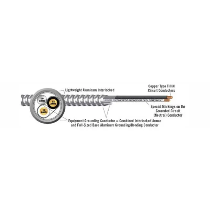 MCAP, Aluminum Armor, 12/3 w/Ground, Solid, 1000' Reel