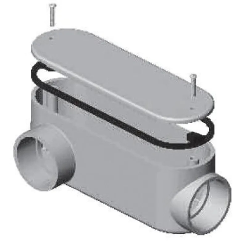 Conduit Body, Type: LR, Size: 1", Material: PVC