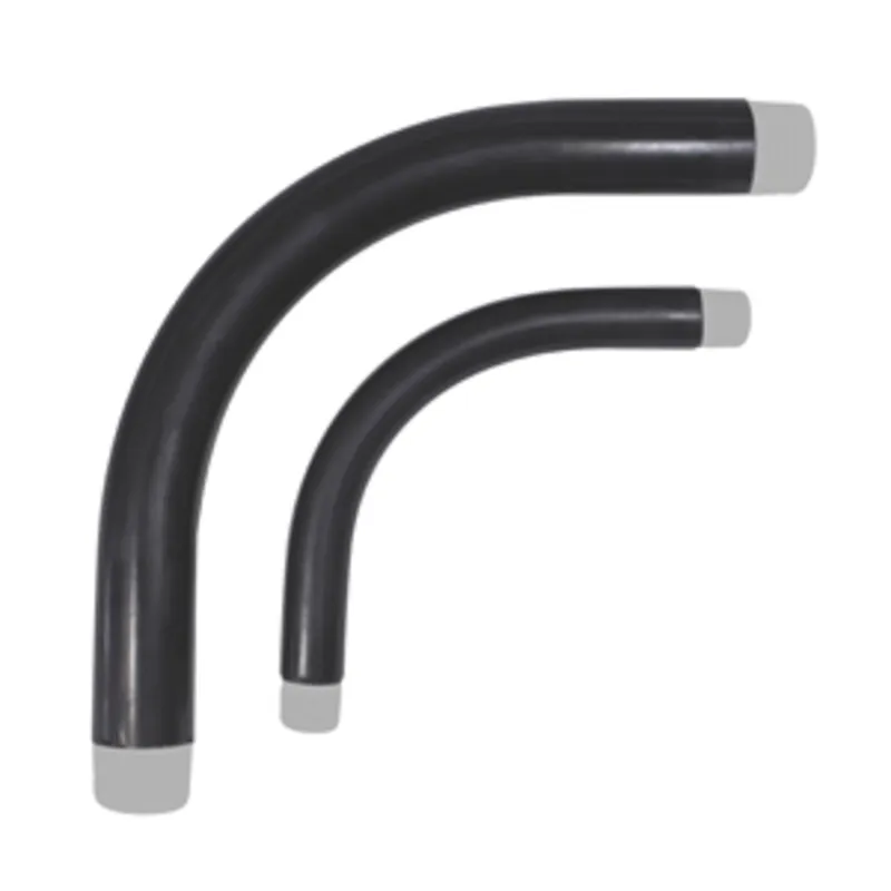 5" PVC Coated Steel 90° Sweep Elbow, 30" Radius