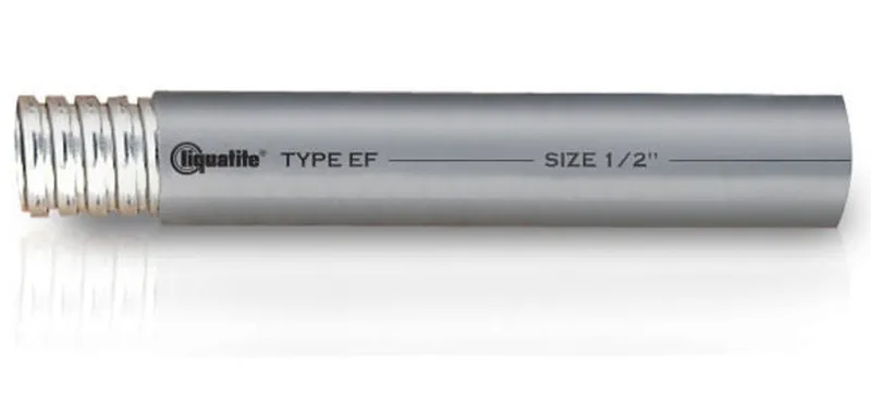 1/2" Liquidtight Steel Flex, Type EF, Gray, 100' Coil