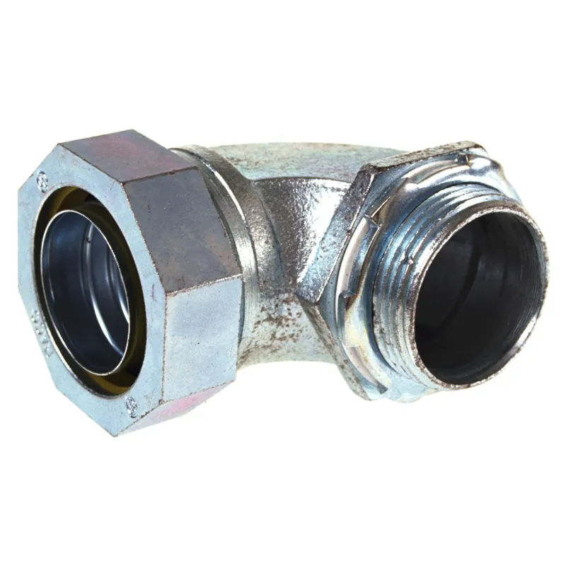 90° Liquidtight Connector 1-1/4" Trade Size.