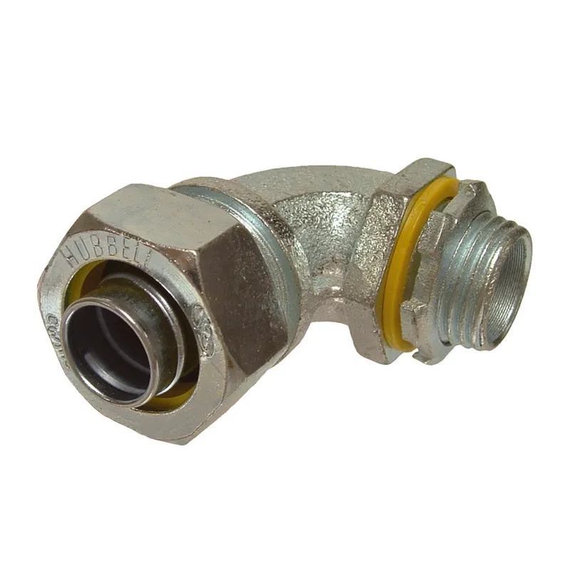 90° Liquidtight Connector 1/2" Trade Size.