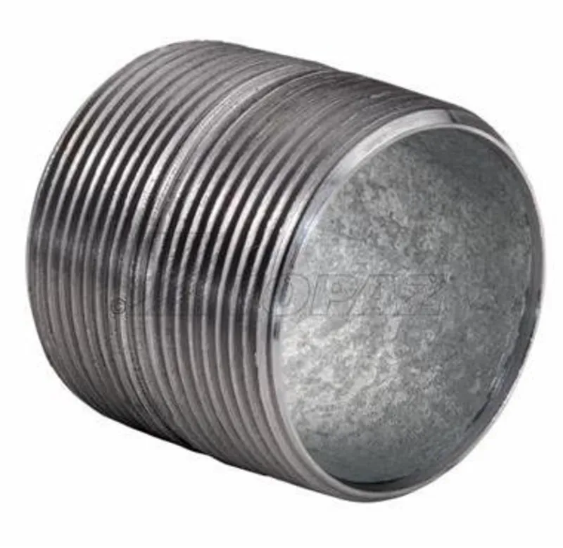 Threaded Conduit Nipple, 3/4" x Close, Steel