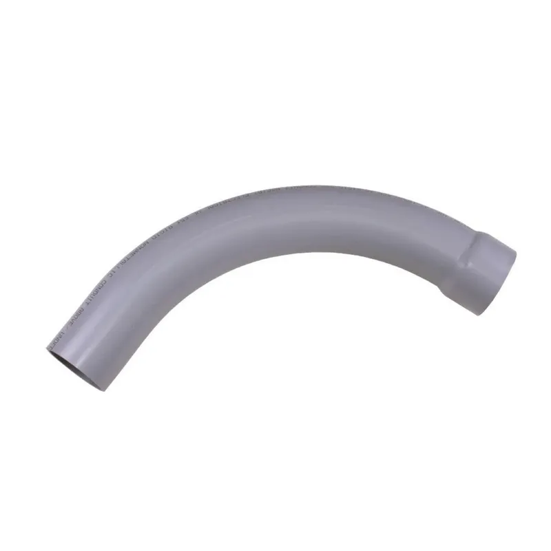 5" PVC 90° Elbow, Schedule 80, Gray, Bell End