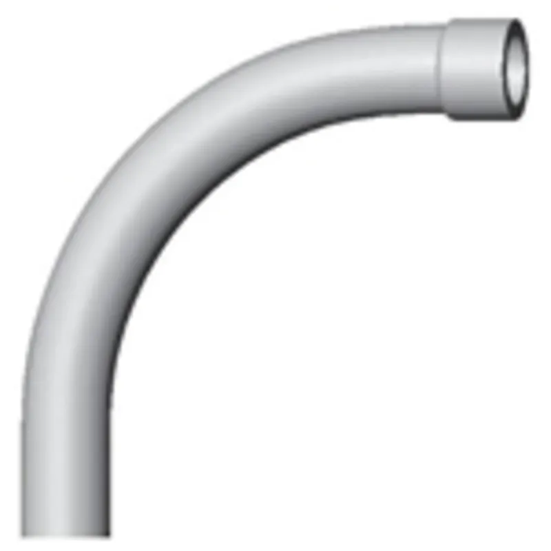 1-1/4" PVC 90° Elbow, Schedule 40, Gray, Bell End