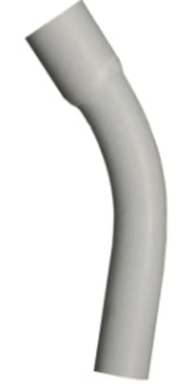 3-1/2" PVC 45° Elbow, Schedule 40, Gray, Bell End