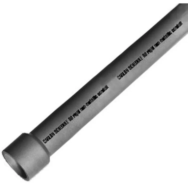 6" PVC Utility Duct, 20' Length, Type DB-120, Gray, Bell End