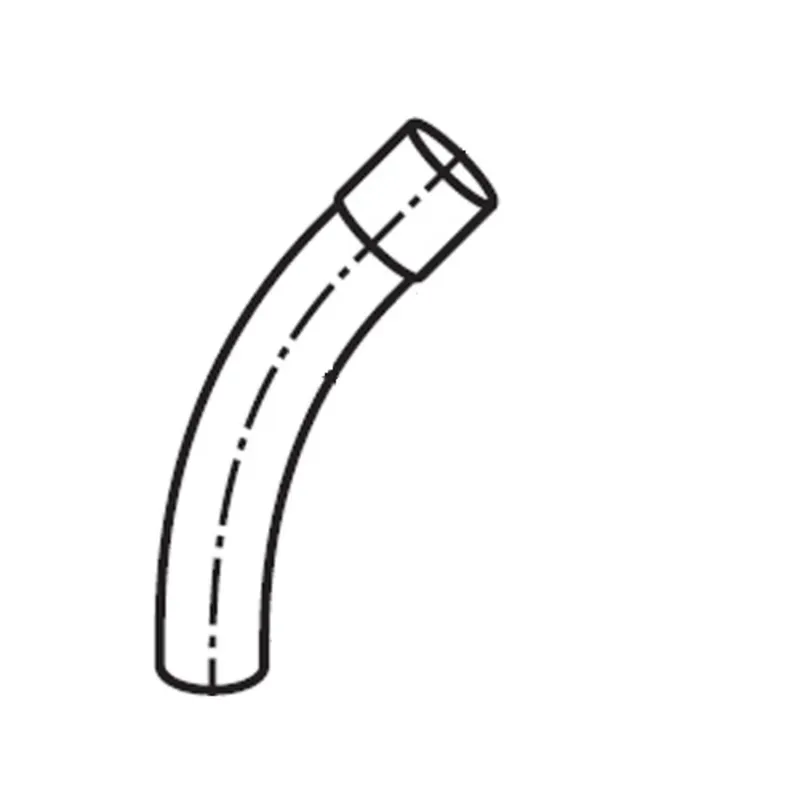 4" PVC 45° Elbow, 36" Radius, DB-60, Gray