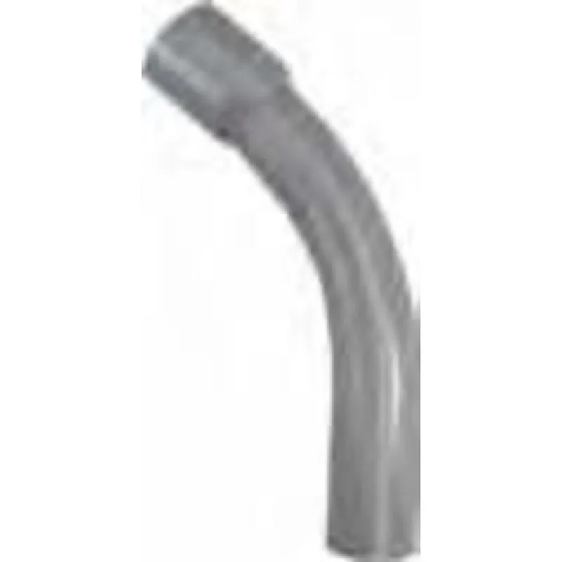 4" PVC 45° Elbow, 24" Radius, Schedule 40, Gray, Bell End