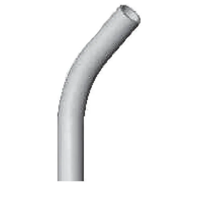 6" PVC 45° Elbow, 48" Radius, Schedule 40, Gray, Bell End