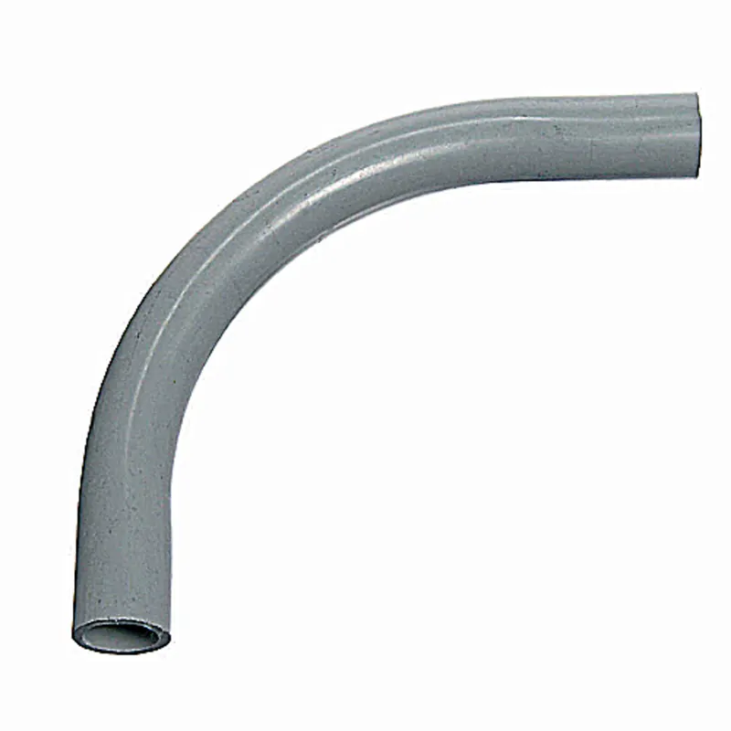 5" PVC 90° Elbow, 36" Radius, DB-60, Gray