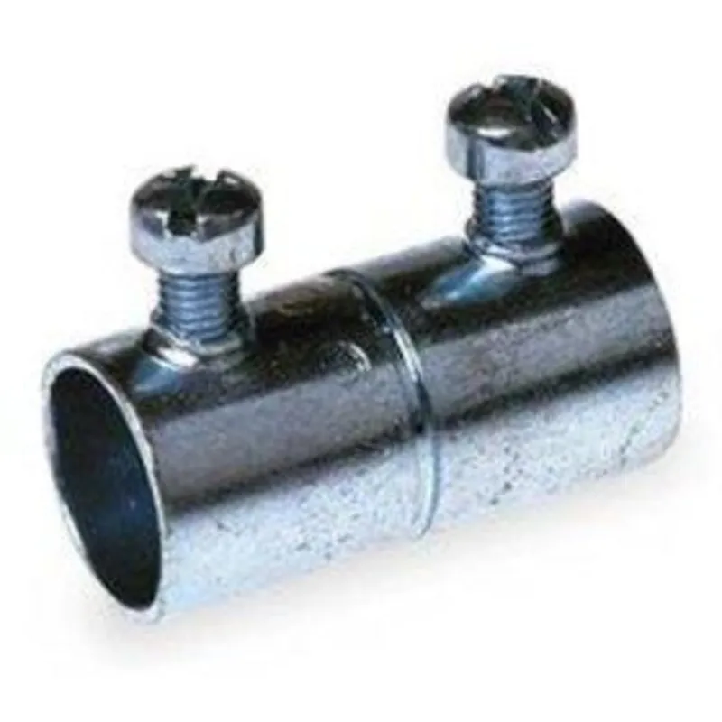 EMT Set Screw Coupling, Steel, 1/2 inch