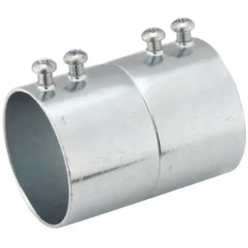 EMT Set Screw Coupling, Steel, 4 inch
