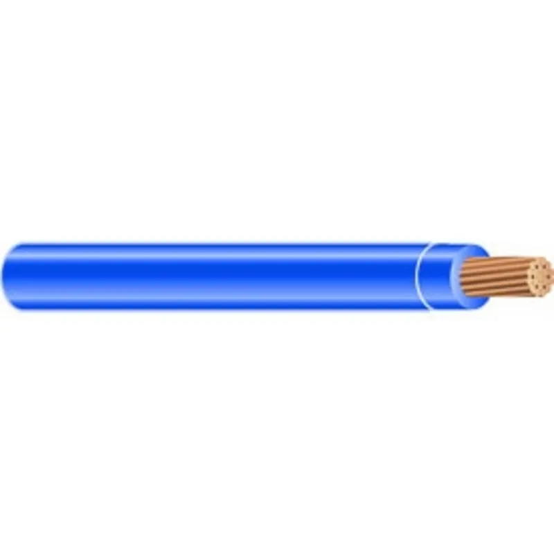 1 AWG THHN/THWN-2 Stranded Copper, Blue, 5000'