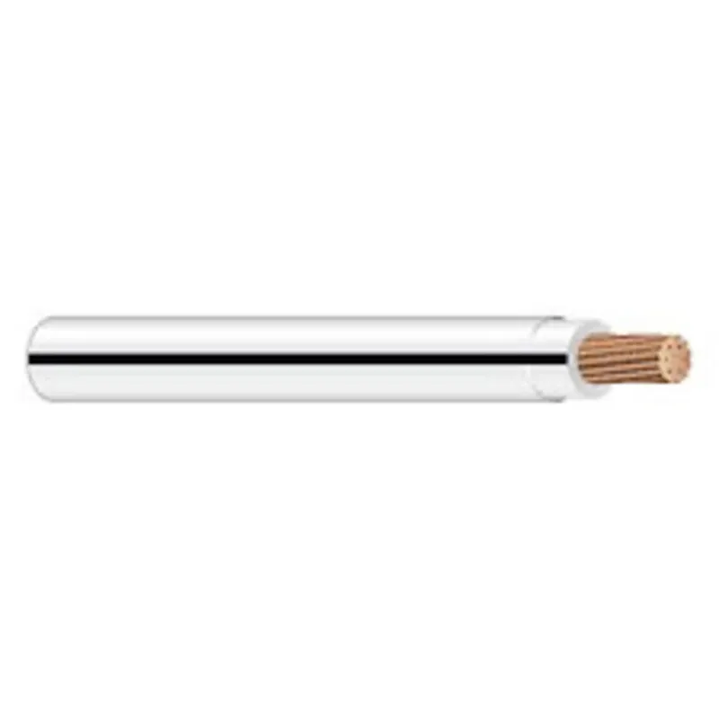 10 AWG THHN/THWN-2 Stranded Copper, White/Black Stripe, 500'
