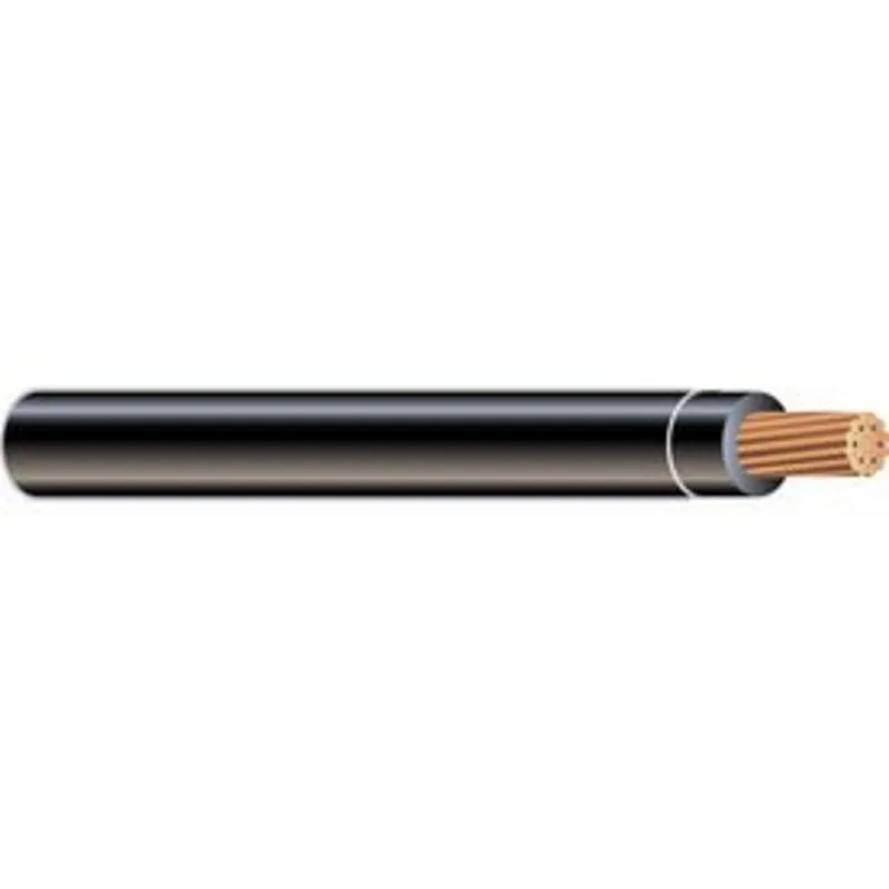 2 AWG THHN/THWN-2 Stranded Copper, Black, 5000'