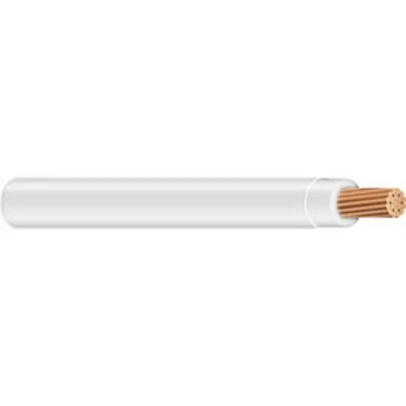 6 AWG THHN/THWN-2 Stranded Copper, White, 2500'