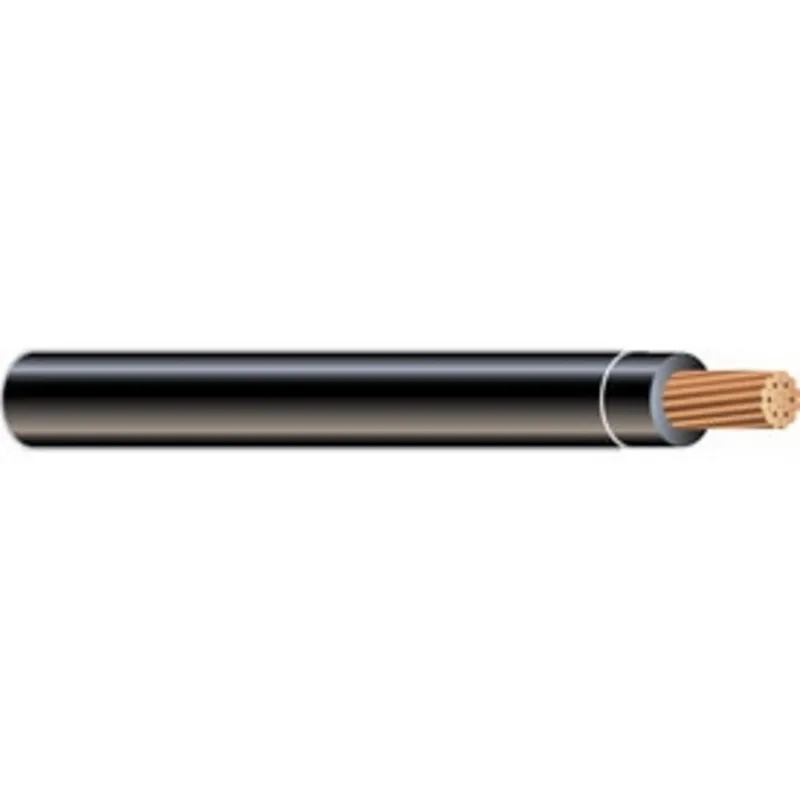 2 AWG XHHW Stranded Copper, Black, 5000'