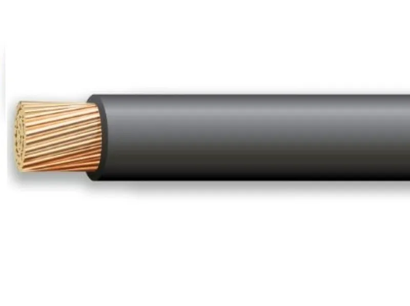 1 AWG XHHW Stranded Copper, Black, 2500'