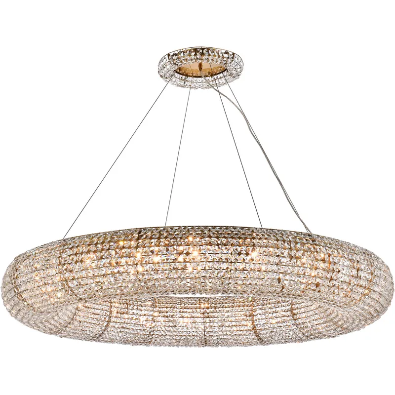 Paris 20 Light 52 inch Brass Chandelier Ceiling Light in Gold