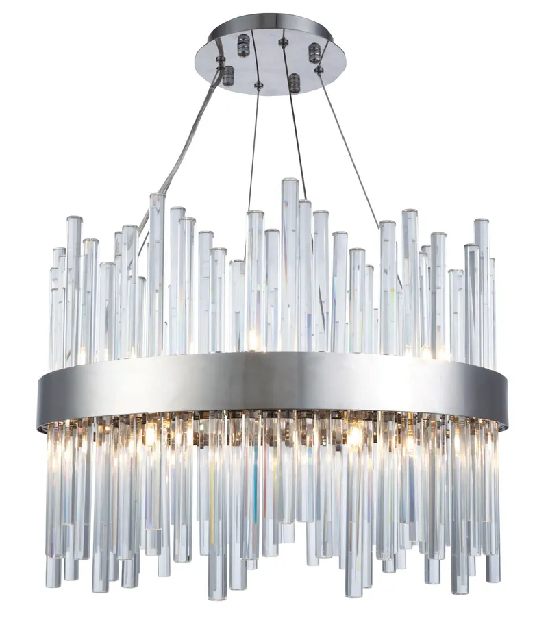 Dallas 14 Light 20 inch Chrome Chandelier Ceiling Light, Urban Classic