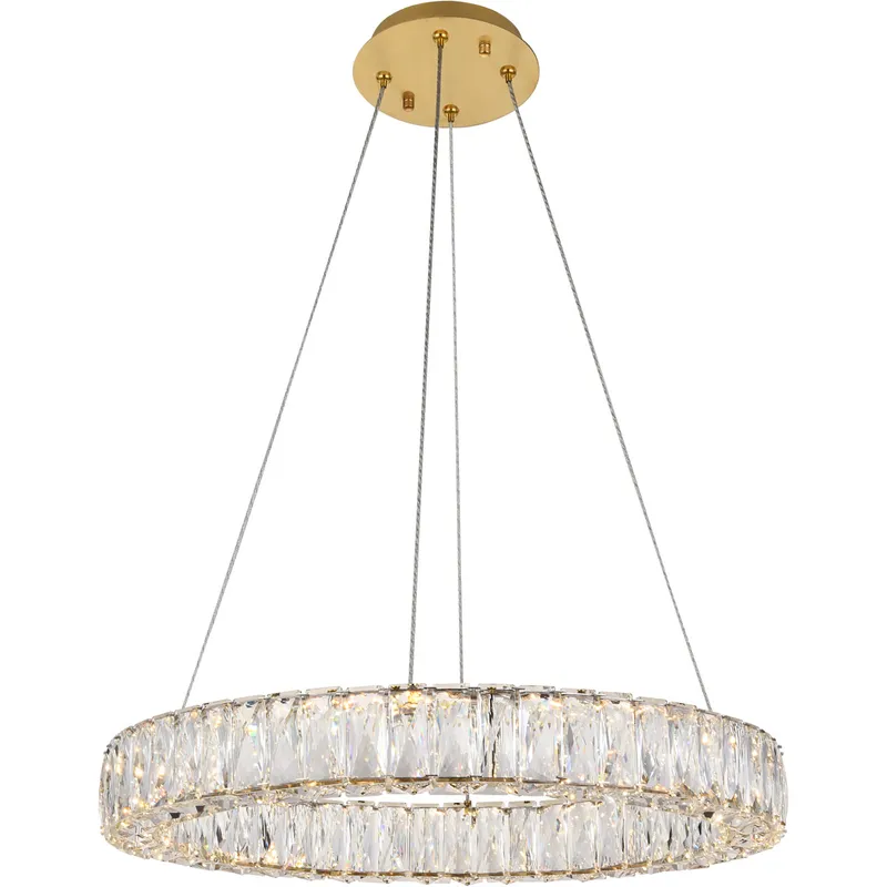 Monroe 23.6 inch Gold Chandelier Ceiling Light