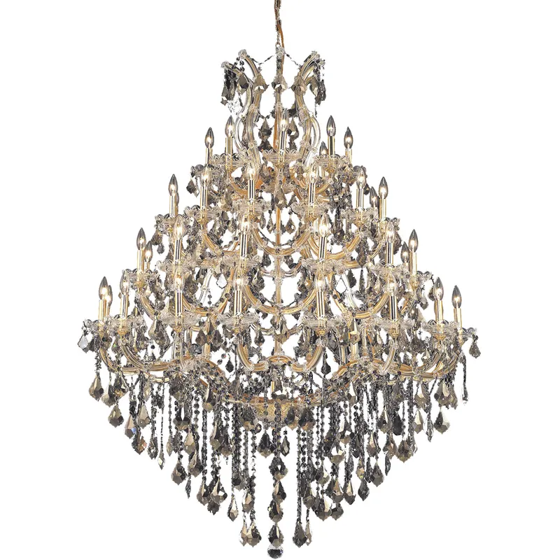 Maria Theresa 49 Light 46 inch Gold Foyer Ceiling Light in Golden Teak, Royal Cut