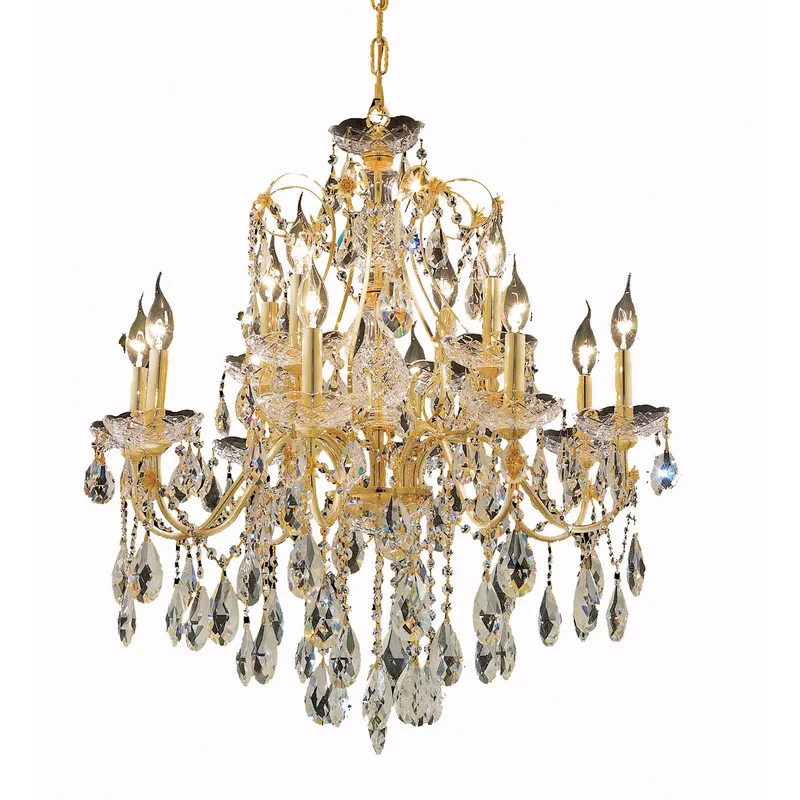 St. Francis 12 Light 28 inch Gold Dining Chandelier Ceiling Light in Royal Cut